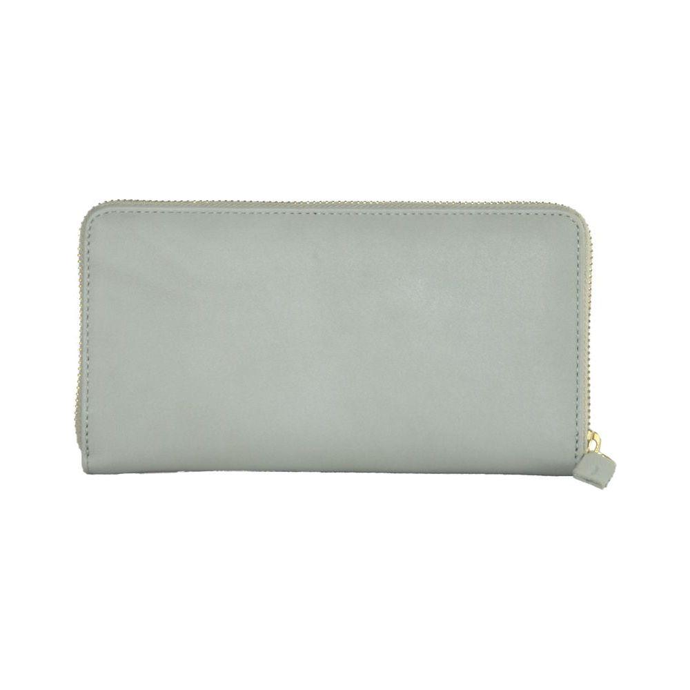 Cavalli Class Gray Calfskin Women Wallet