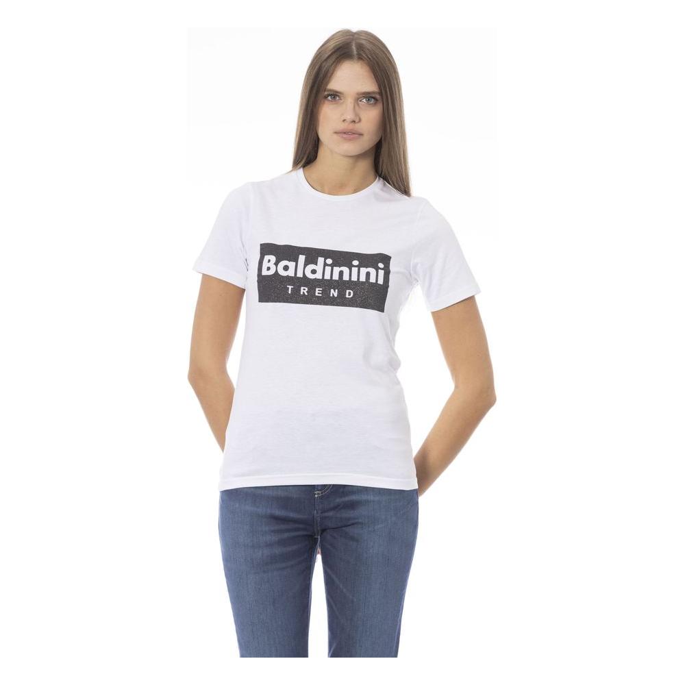 Baldinini Trend White Cotton T-Shirt