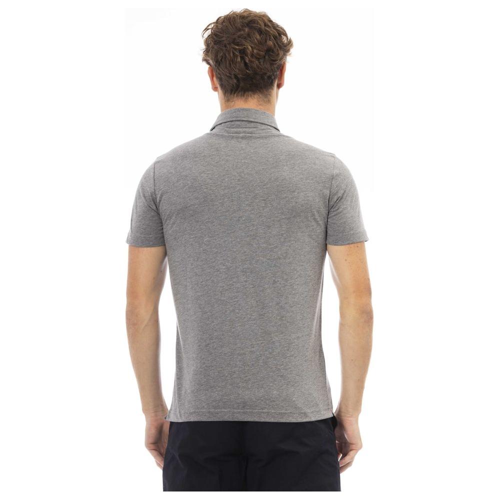 Baldinini Trend Gray Cotton Polo Shirt
