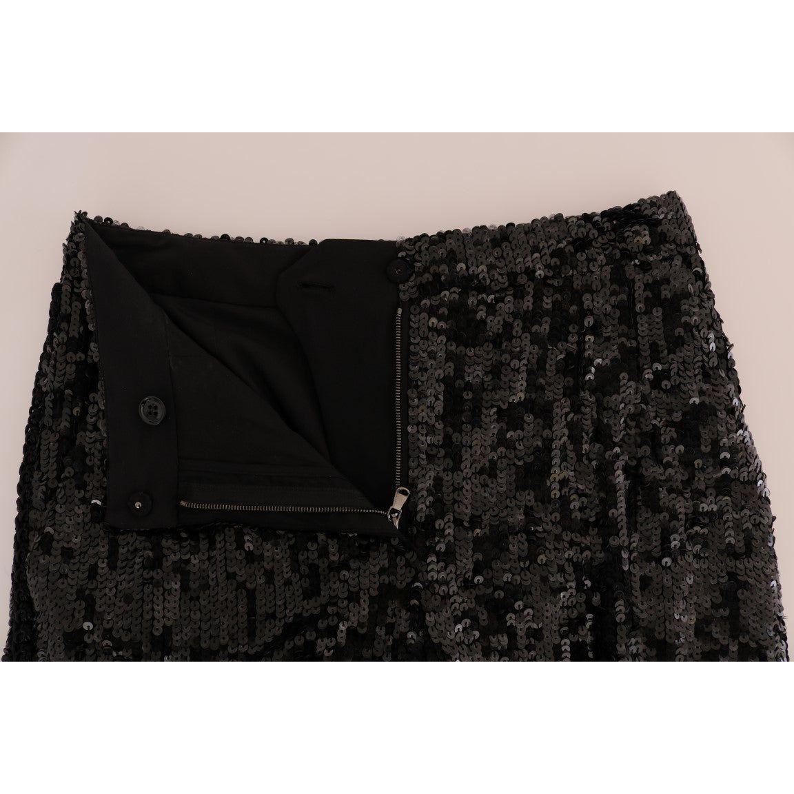 Dolce & Gabbana Black Sequined Fashion Shorts