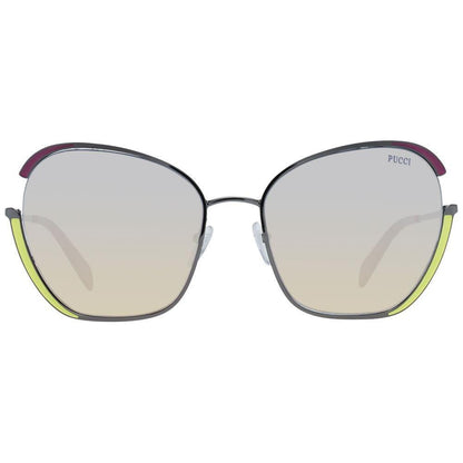 Emilio Pucci Gray Women Sunglass