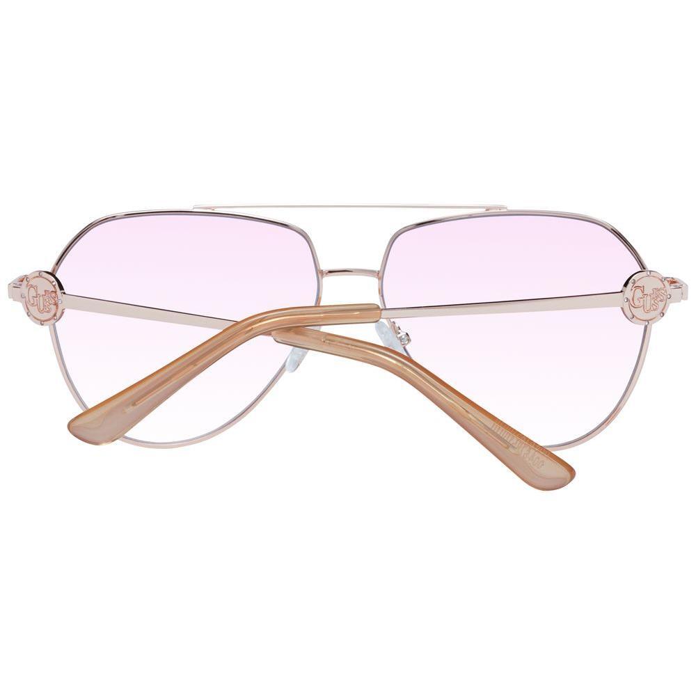 Guess Rose Gold Metal Sunglasses