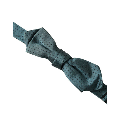 Dolce & Gabbana Green Silk Fantasy Adjustable Neck Men Papillon Bow Tie Dolce & Gabbana