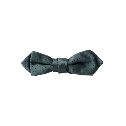 Dolce & Gabbana Green Silk Fantasy Adjustable Neck Men Papillon Bow Tie Dolce & Gabbana