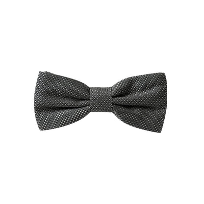 Dolce & Gabbana Gray Silk Patterned Adjustable Neck Men Papillon Bow Tie Dolce & Gabbana