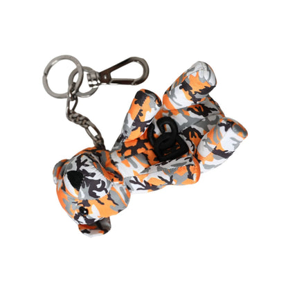 Dolce & Gabbana Multicolor Camouflage Animal Silhouette Keychain Keyring Dolce & Gabbana