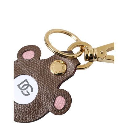 Dolce & Gabbana Multicolor Dauphine Calfskin DG Logo Keyring Keychain Dolce & Gabbana