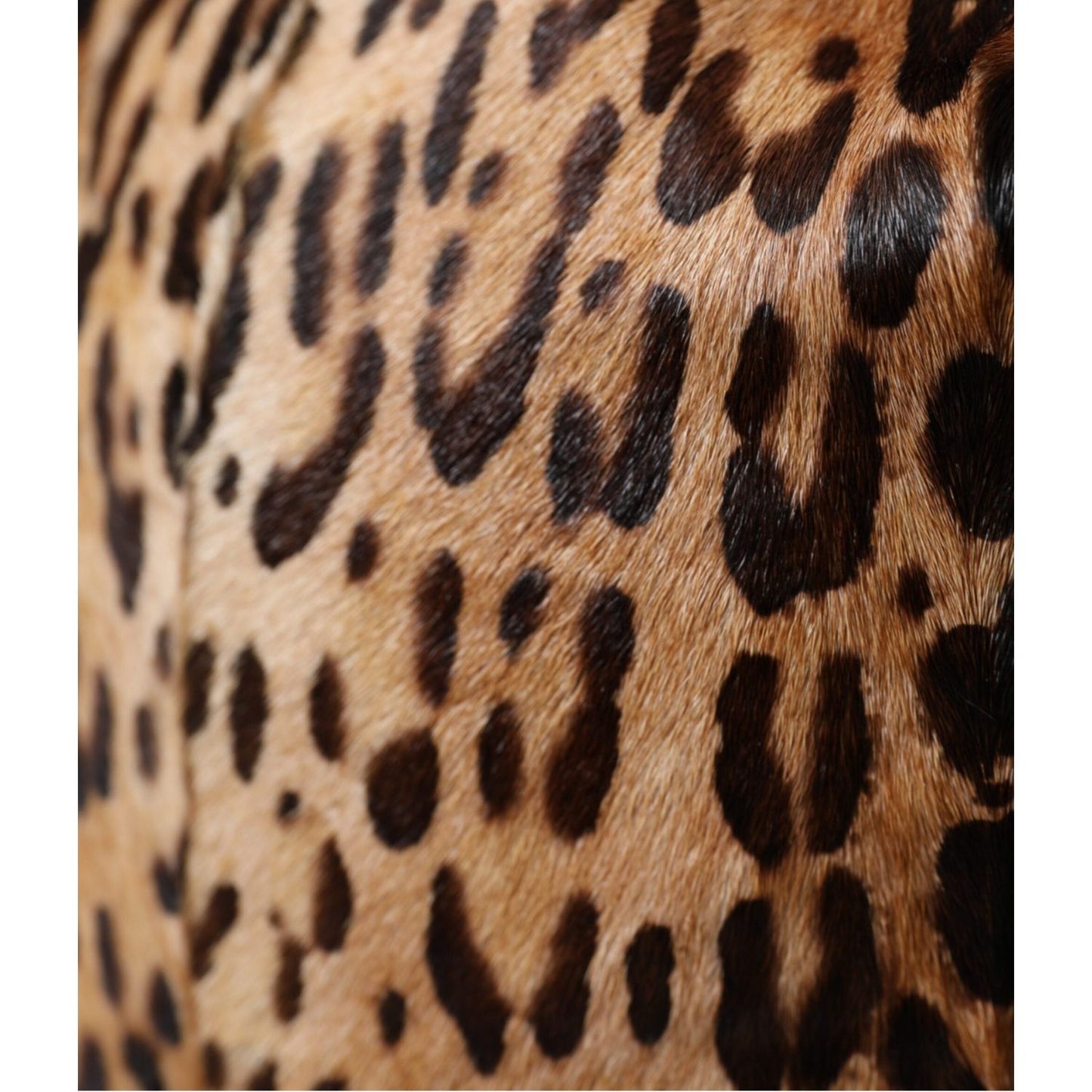 Dolce & Gabbana Brown Leopard Fur Women Bucket Hat HAT9556-56