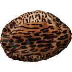 Dolce & Gabbana Brown Leopard Fur Women Bucket Hat HAT9556-56