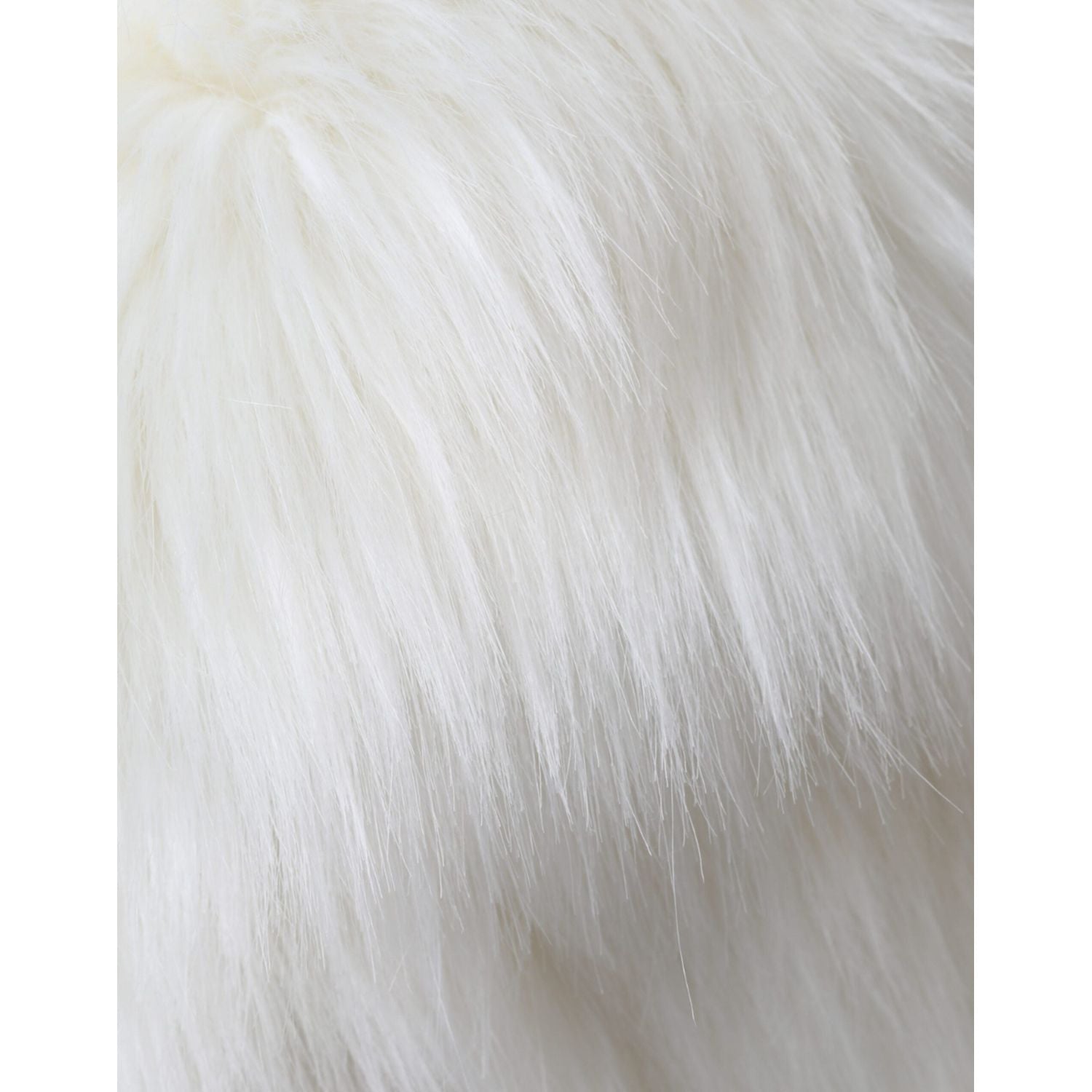 Dolce & Gabbana White Acrylic Fur Womens Bucket Hat