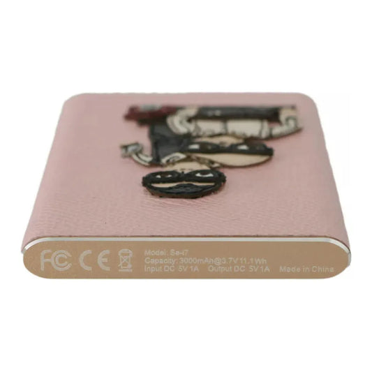 Dolce & Gabbana Charger USB Pink Leather #DGFAMILY Power Bank SMYK1013
