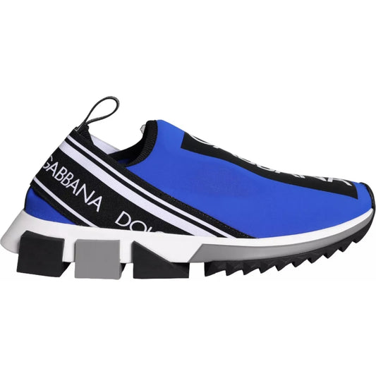 Dolce & Gabbana Blue Logo Low Top Sorrento Sneakers Shoes MV5814-39.5
