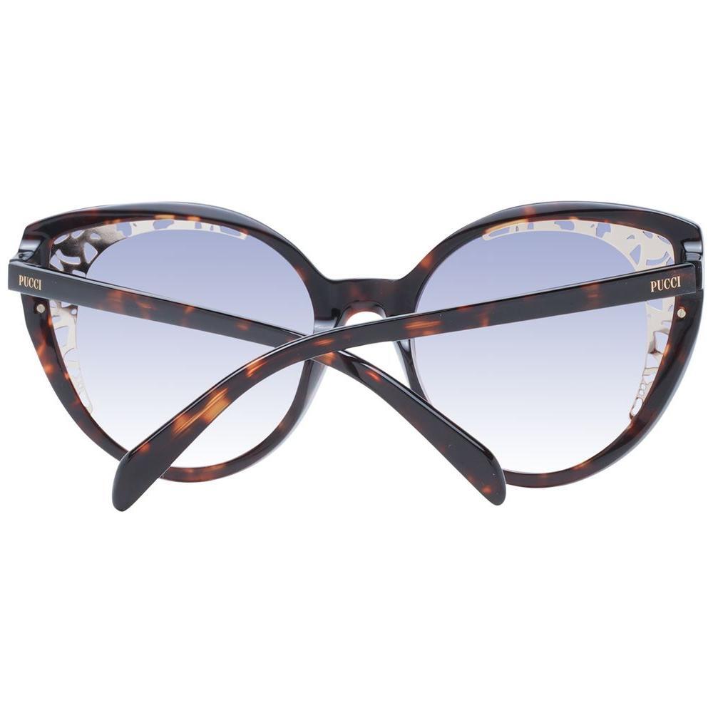 Emilio Pucci Brown Plastic Sunglasses