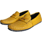 Dolce & Gabbana Yellow Leather Slip Mocassin Loafers Shoes MV5930-39