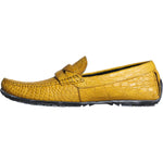 Dolce & Gabbana Yellow Leather Slip Mocassin Loafers Shoes MV5930-39