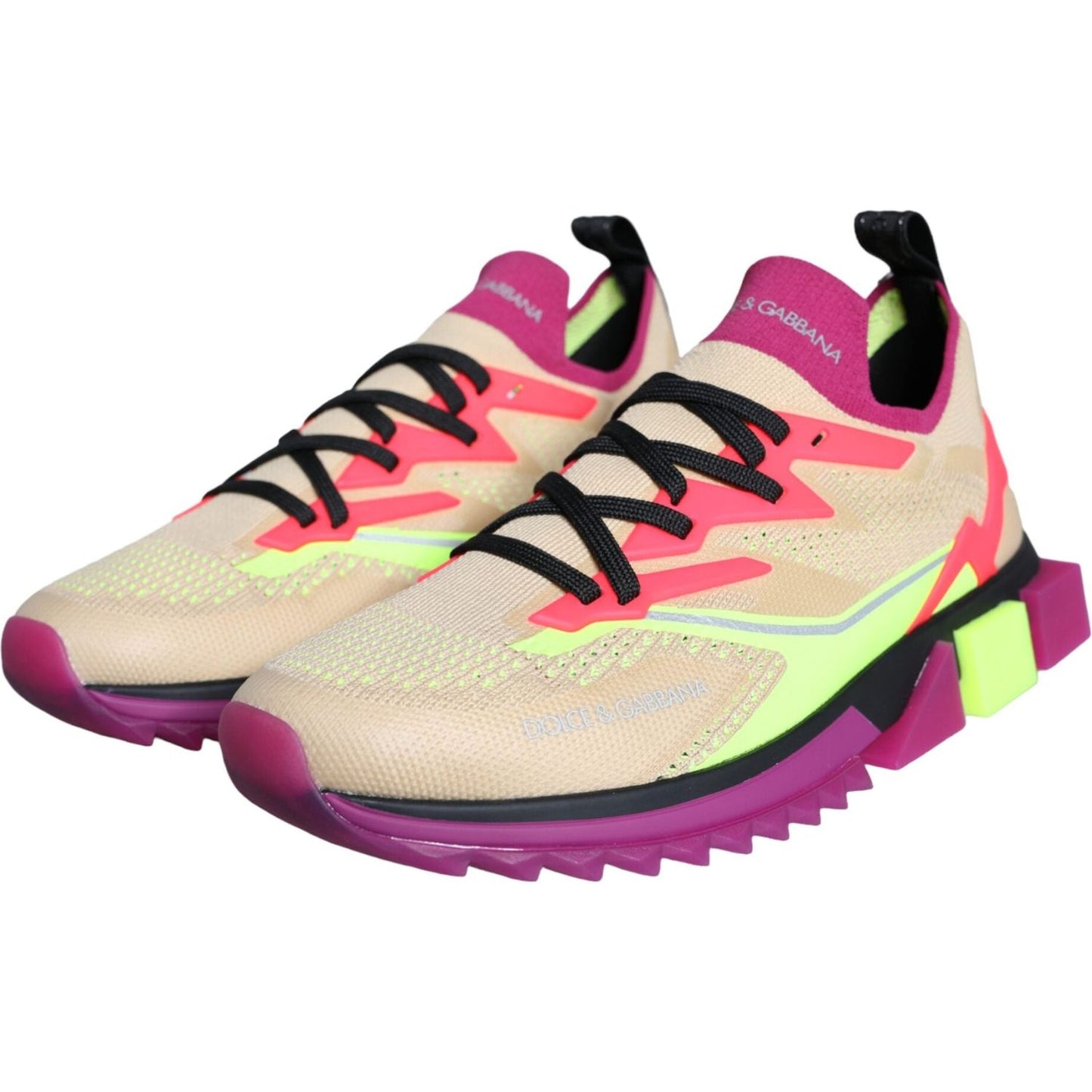 Dolce & Gabbana Multicolor Super King Low Top Sneakers Shoes MV6089-44