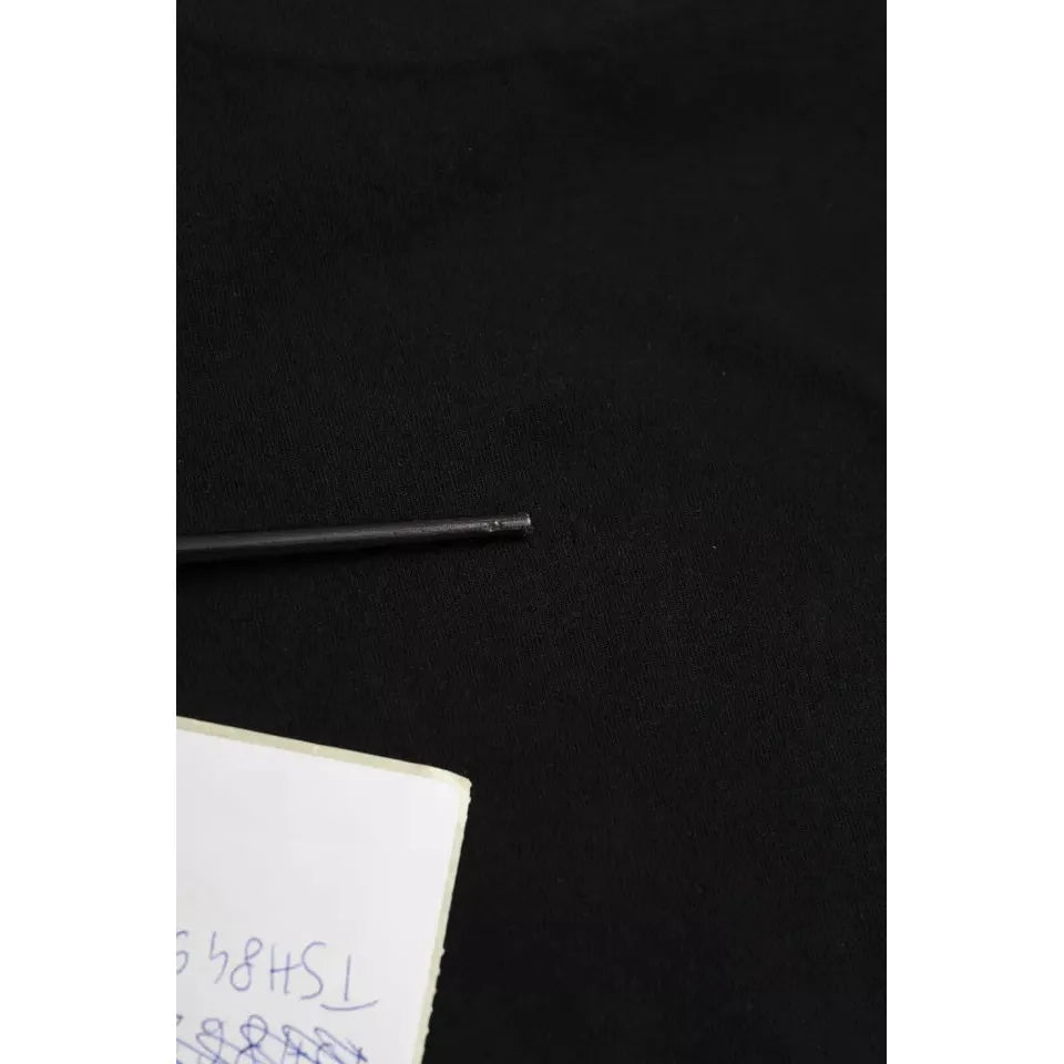 Balenciaga Black Cotton Logo Print Crew Neck Short Sleeves T-shirt TSH85023-M