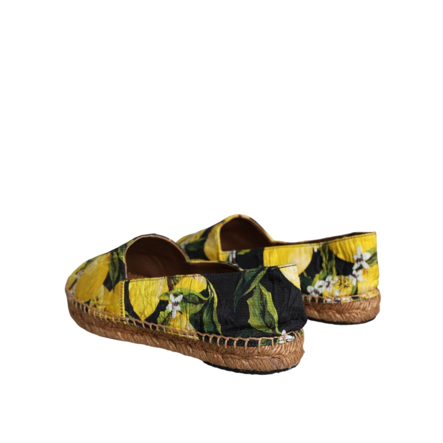 Dolce & Gabbana Multicolor Lemon Slip On Espadrilles Shoes