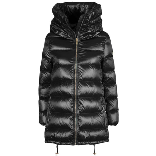 Yes Zee Black Nylon Women Jacket YE-13694-M