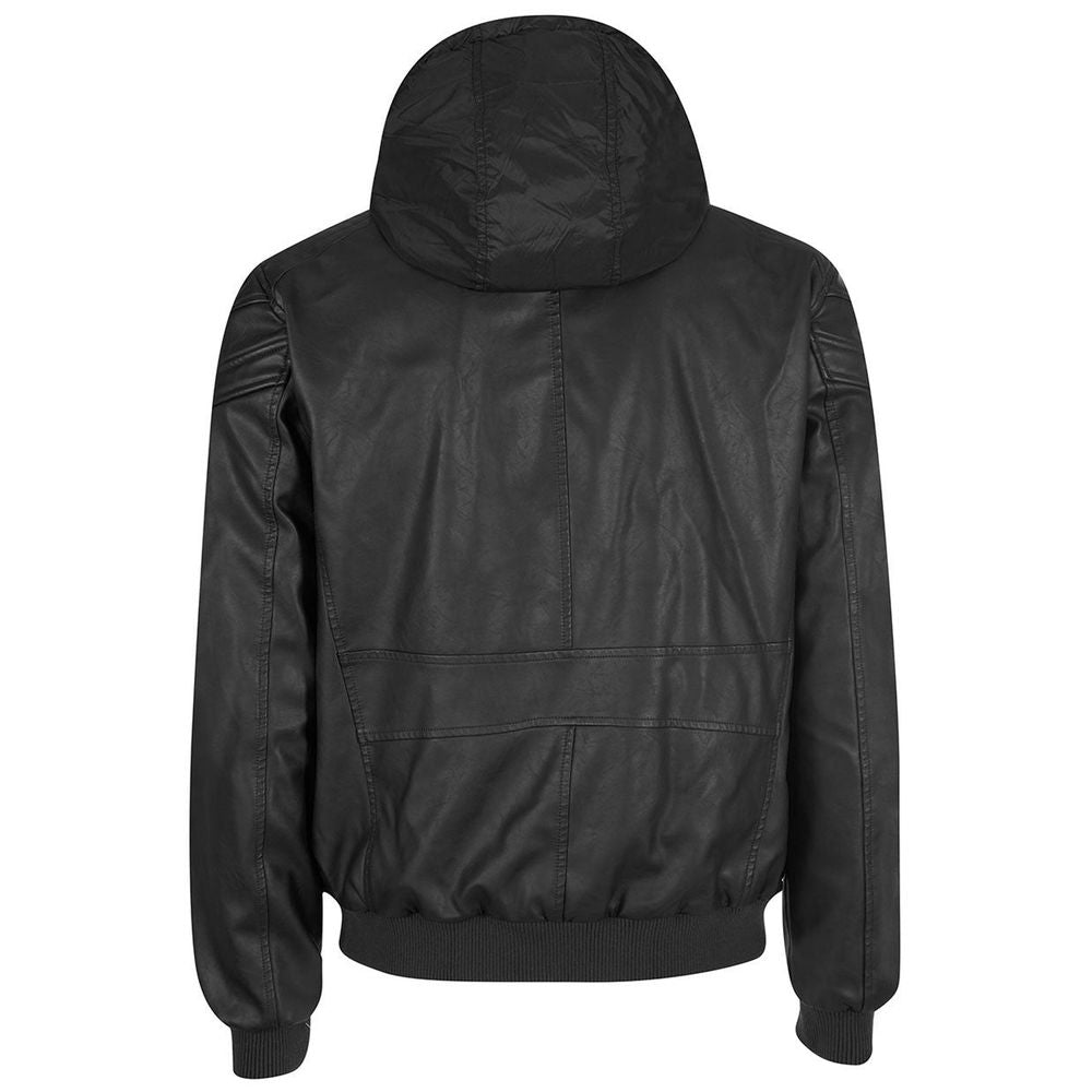 Yes Zee Black Polyethylene Jacket YE-13676-XL