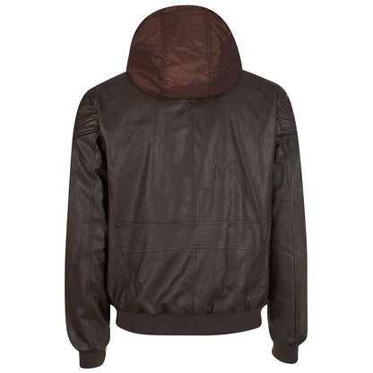 Yes Zee Brown Polyethylene Men's Jacket