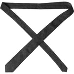 Dolce & Gabbana Dark Gray Plaid Patterned Silk Adjustable Men Tie KRA3328