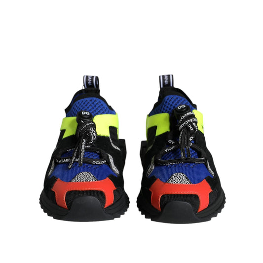Dolce & Gabbana Multicolor Mesh Sorrento Trekking Sneakers Shoes