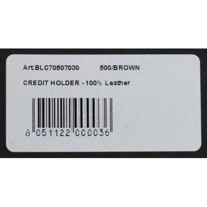 Billionaire Italian Couture Brown Leather Cardholder Wallet Wallet