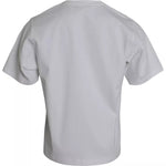 Dolce & Gabbana White Cotton Round Neck Short Sleeve T-shirt TSH86450-48