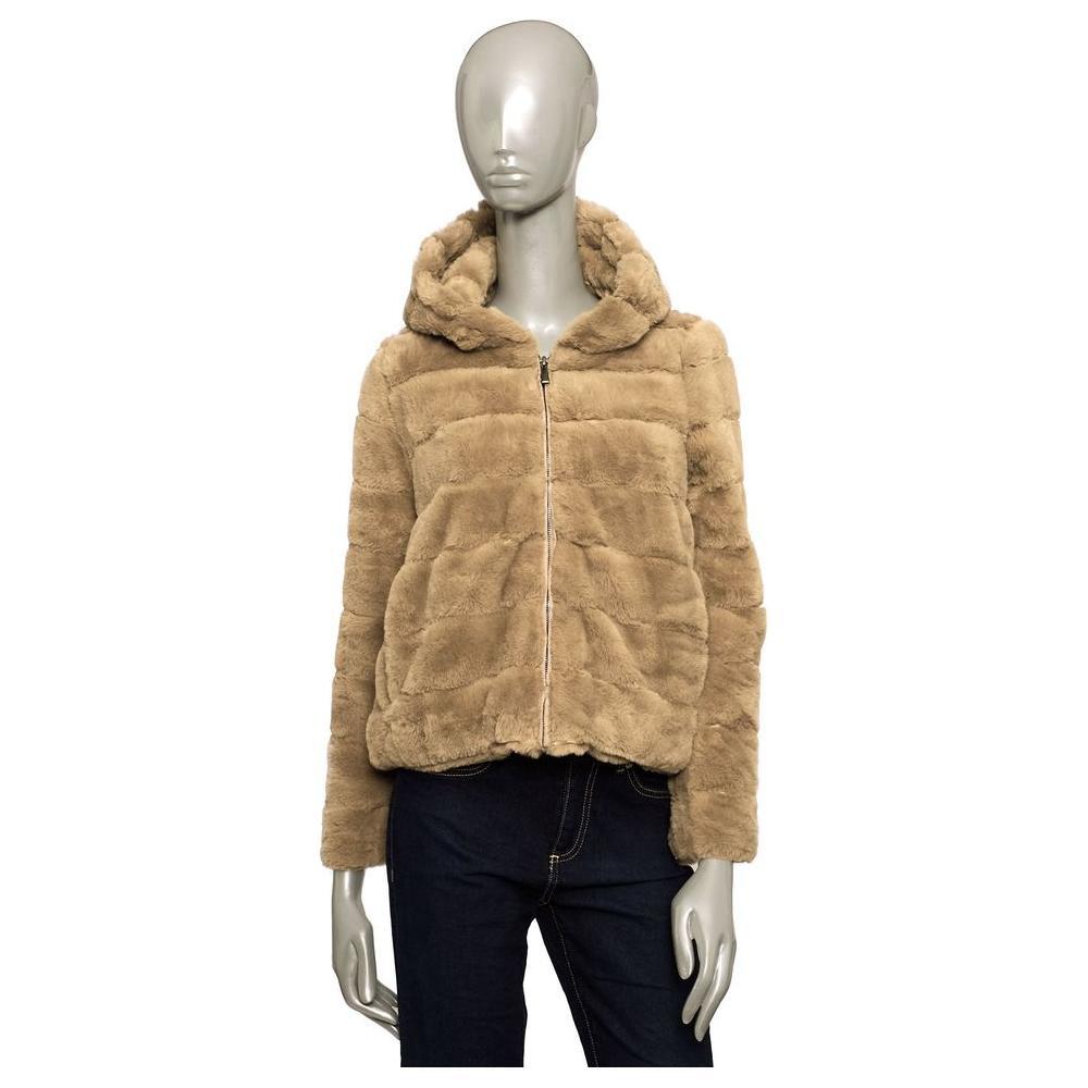 Baldinini Trend Beige Polyester Jackets & Coat