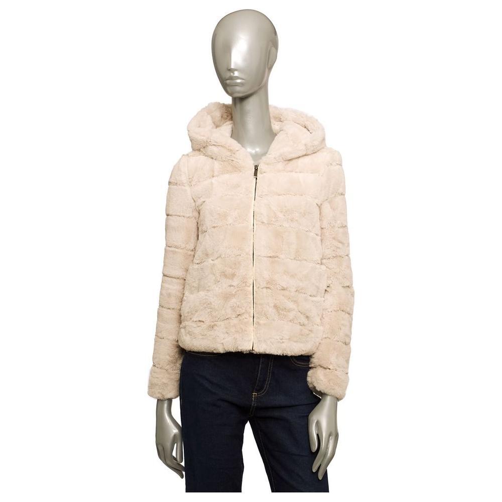 Baldinini Trend Beige Polyester Jackets & Coat