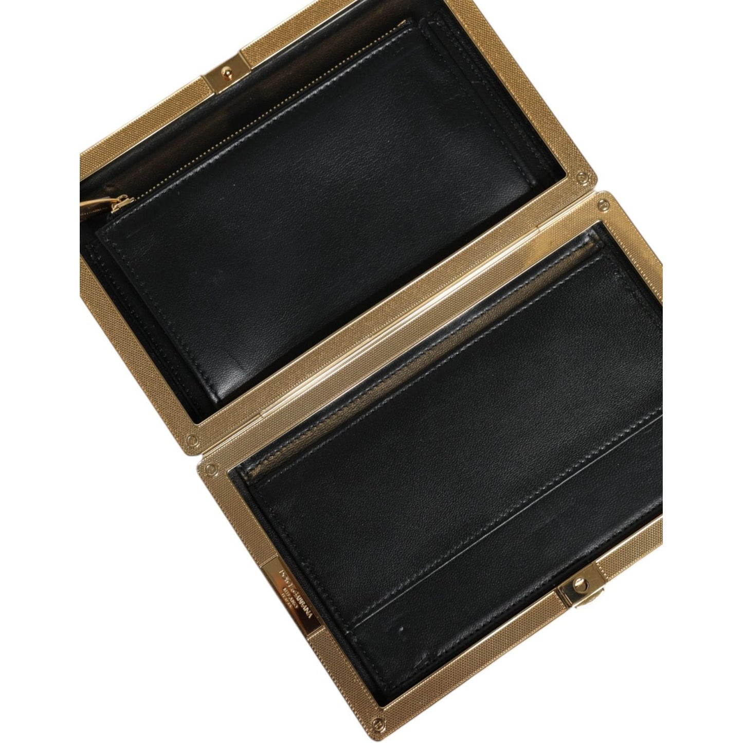 Dolce & Gabbana Multicolor Floral Gold Frame Clutch Evening Purse Bag Dolce & Gabbana