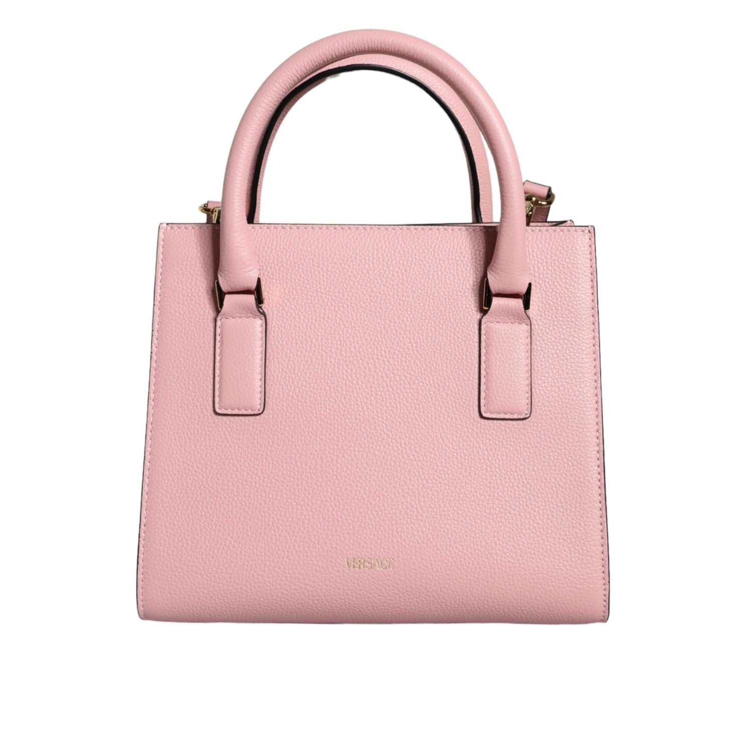 Front view with bag zipped and handles upright.
