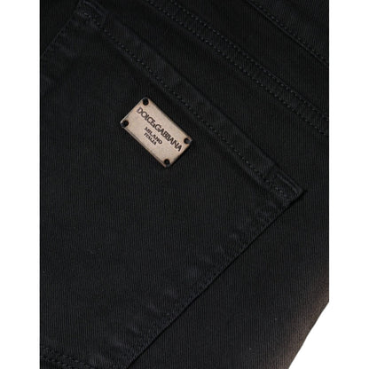 Dolce & Gabbana Black Cotton Stretch Skinny Denim Jeans