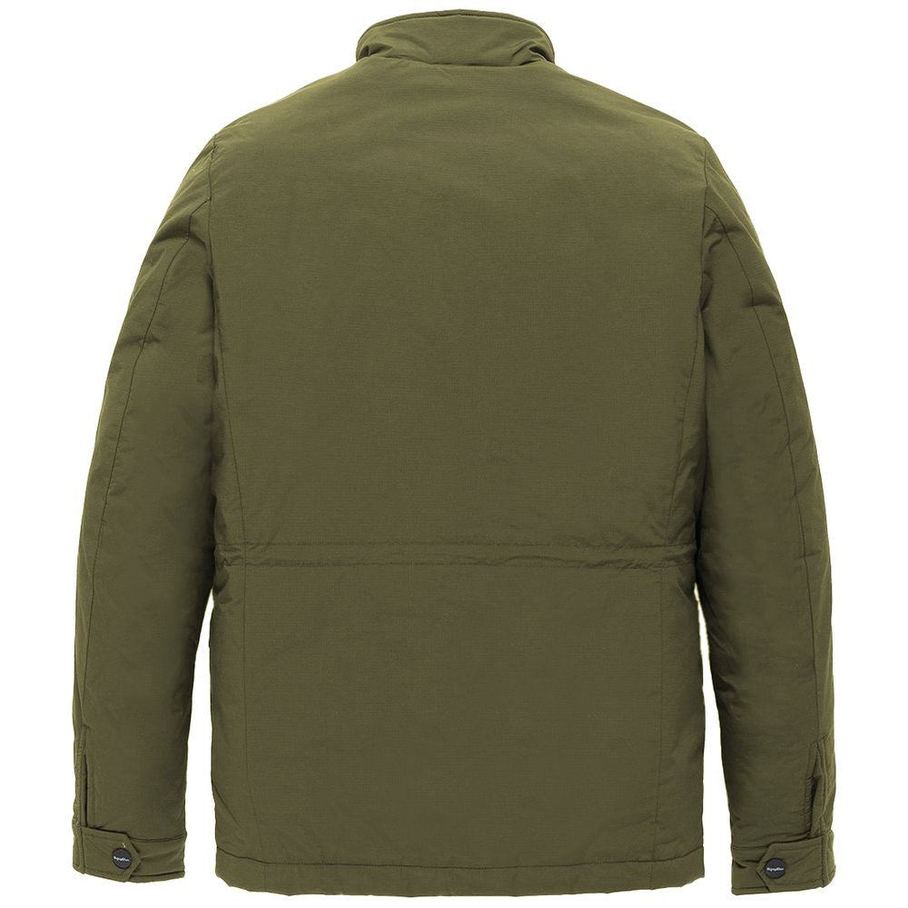 Refrigiwear Green Nylon Men Jacket RE-13992-M