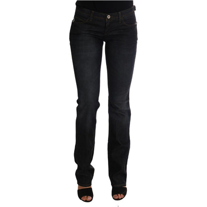 Costume National Dark Blue Cotton Slim Fit Jeans