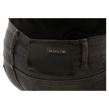 Acht Gray Cotton Slim Fit Denim Jeans