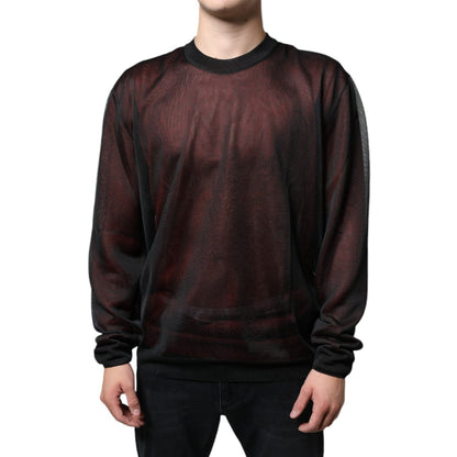 Dolce & Gabbana Brown Polyester Pullover Sweatshirt Sweater