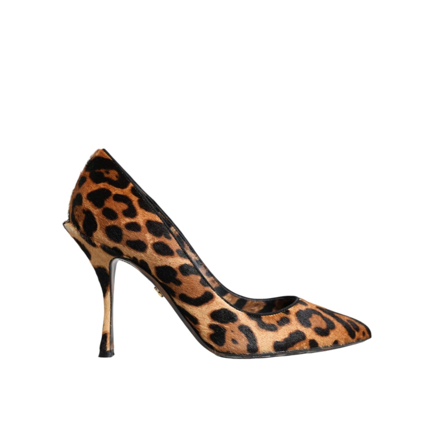 Dolce & Gabbana Brown Leopard Calf Hair Heels Pumps Shoes