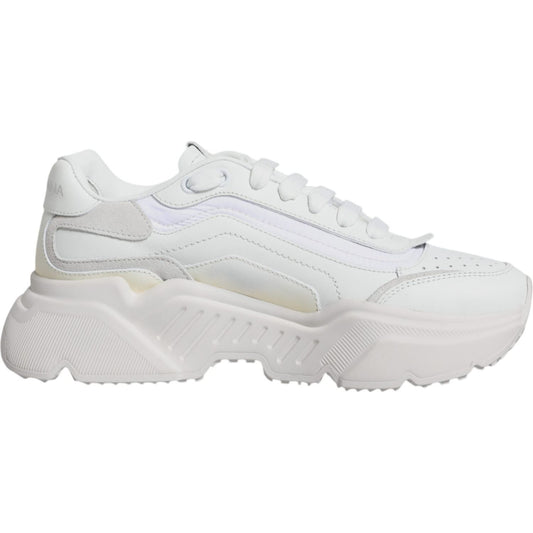 Dolce & Gabbana White Daymaster Low Top Sneakers Shoes LA11827-37.5