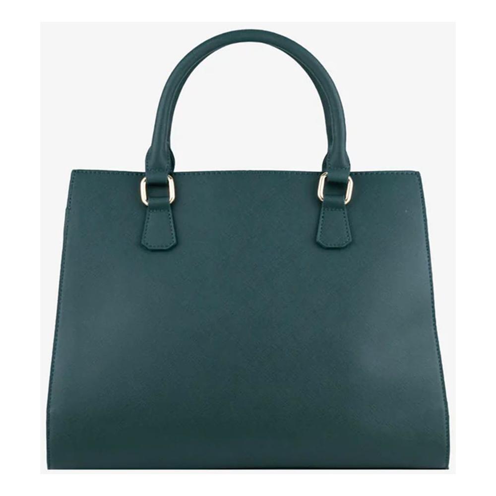 CRISTINAEFFE Petrol Green Faux Leather Women Shoulder Bag