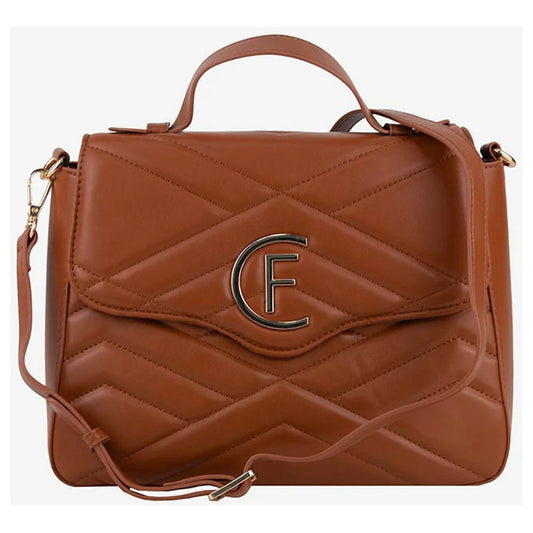 CRISTINAEFFE Brown Artificial Leather Women Crossbody Bag