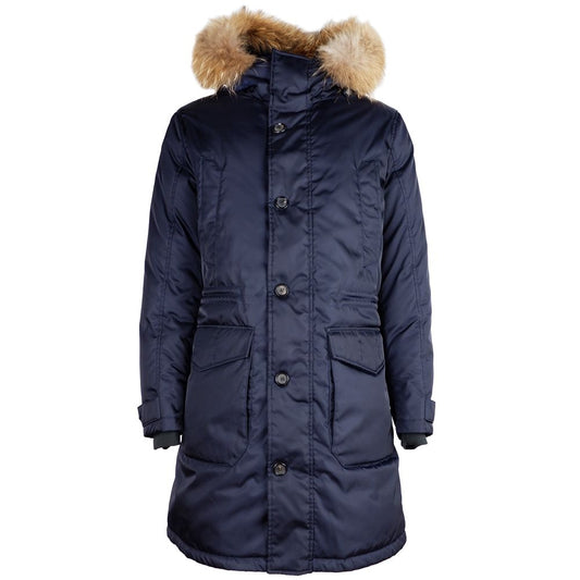 Add Blue Nylon Men Jacket AD-14190-IT50 | L