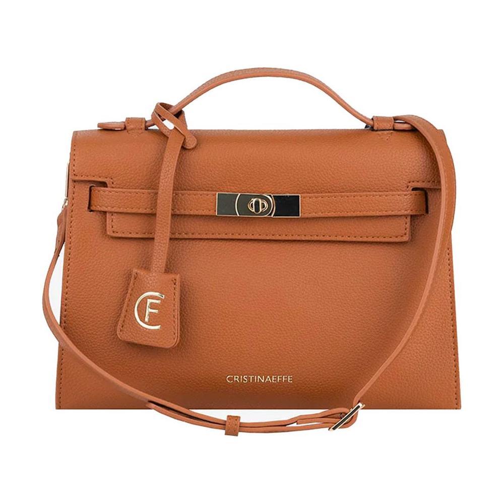 CRISTINAEFFE Brown Artificial Leather Crossbody Bag
