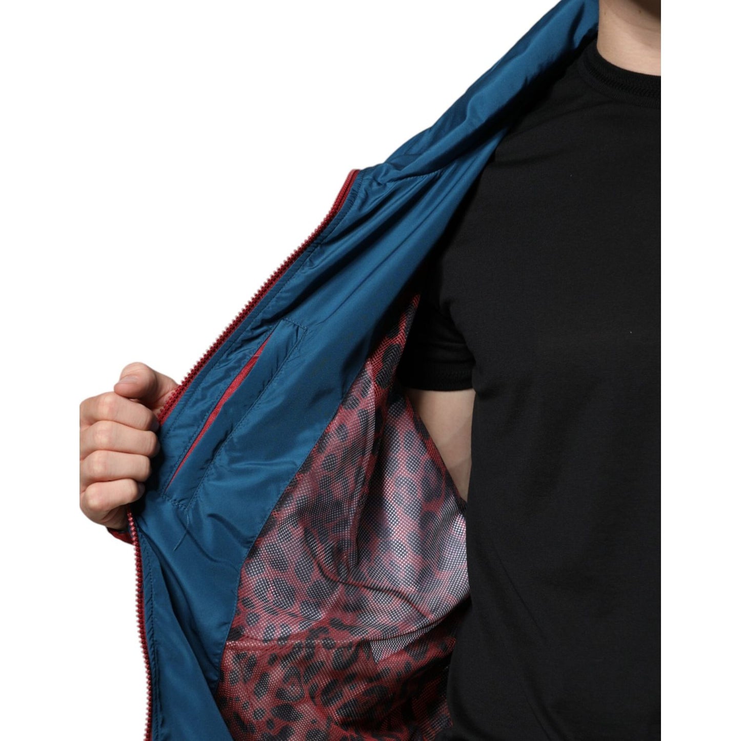 Dolce & Gabbana Multicolor Polyester Full Zip Jacket