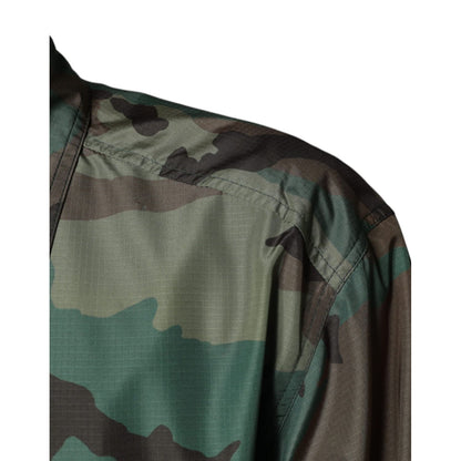 Dolce & Gabbana Multicolor Camouflage Button Down Shirt Dolce & Gabbana