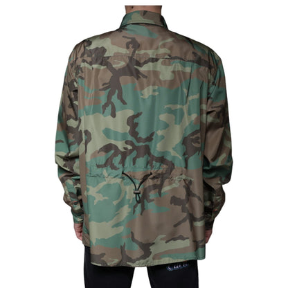 Dolce & Gabbana Multicolor Camouflage Button Down Shirt Dolce & Gabbana