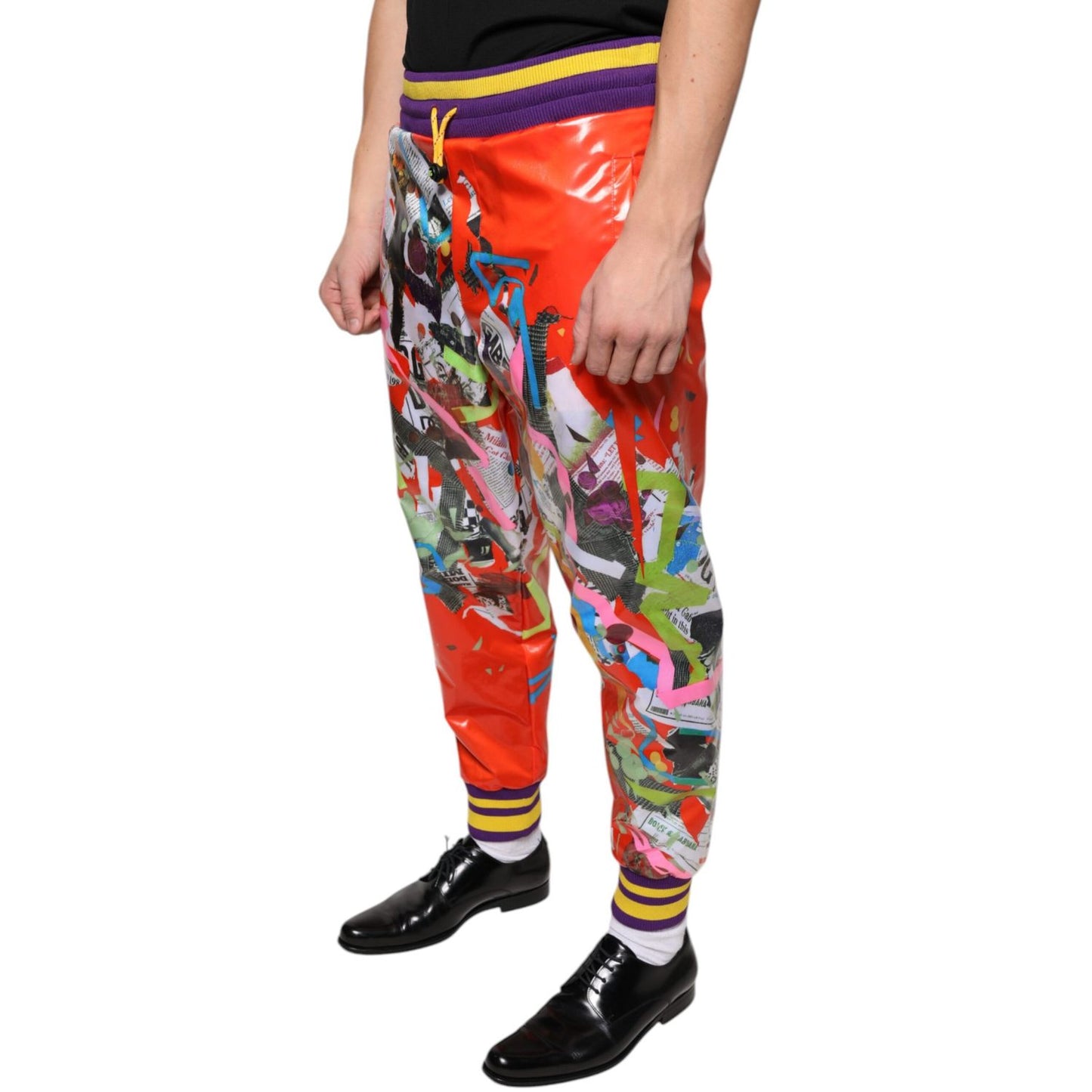 Dolce & Gabbana Multicolor Printed Jogger Sweatpants Pants Dolce & Gabbana