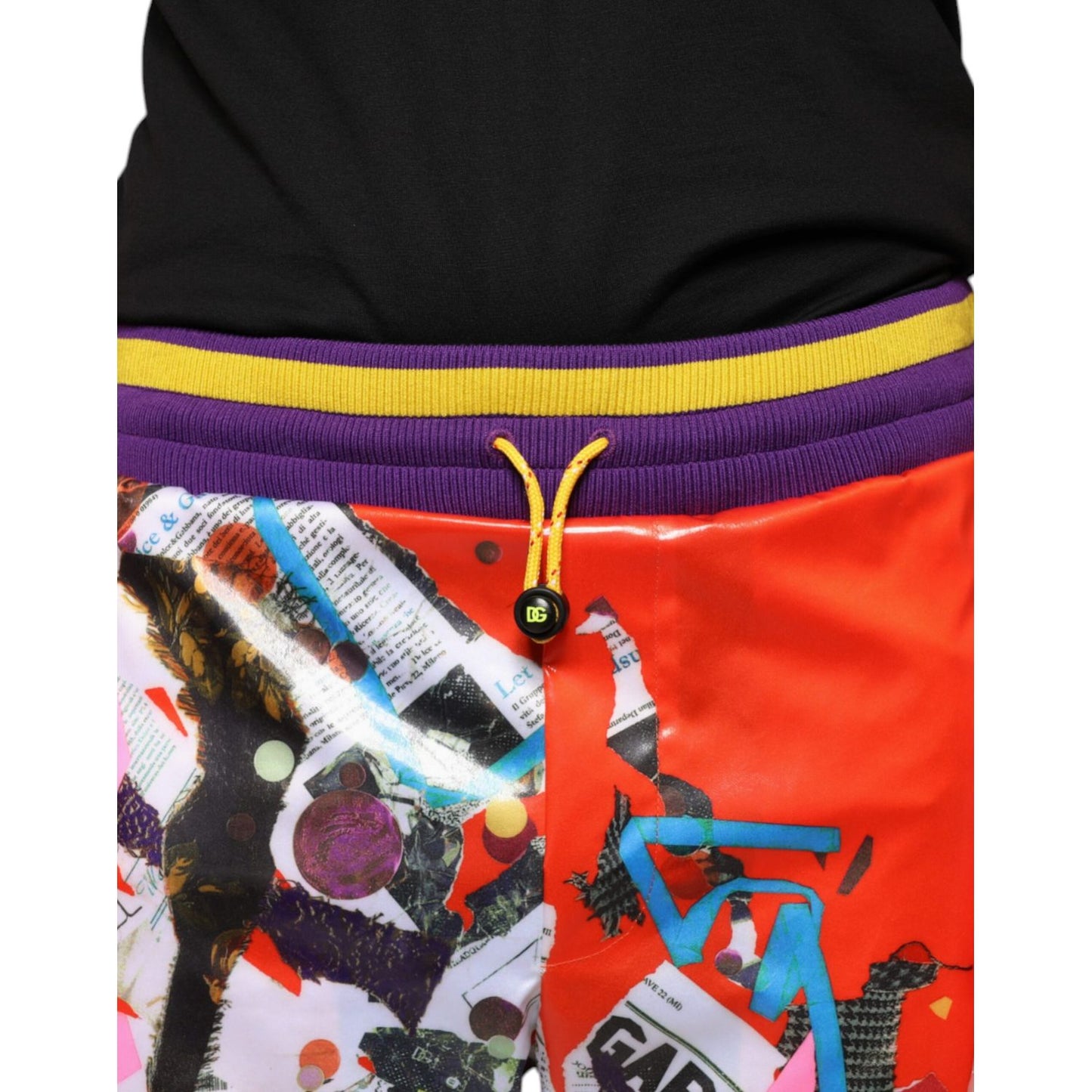 Dolce & Gabbana Multicolor Printed Jogger Sweatpants Pants Dolce & Gabbana