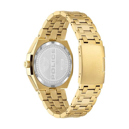Police Gold Stainless Steel Dress Watch